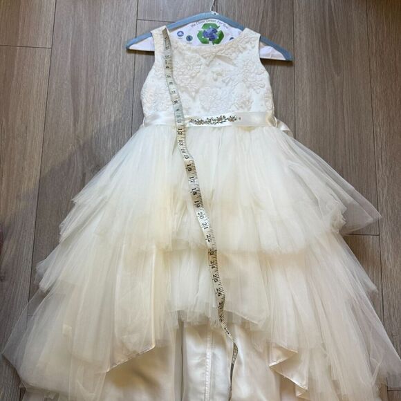 Lace Ball Gown Flower Girl Dresses Weddings First Communion Girls tip top kids - Picture 9 of 16